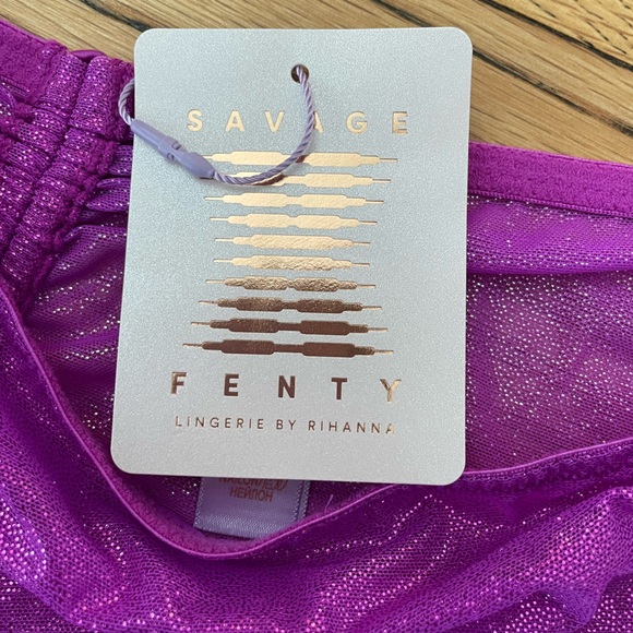 Savage X Fenty purple sheer skirt Size medium NWT - Picture 5 of 6